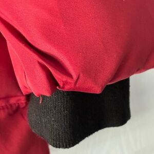 Red Jacket with Black Cuffs